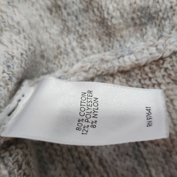 Pure Jill Cardigan Womens Size XL Petite Open Long Sweater Gray White Heather - Picture 4 of 9